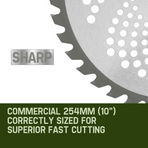 2x MTM Carbide Tipped 40 Tooth Brush Cutter Blade Whipper Snipper Brushcutter