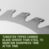 MTM 5x Carbide Tipped 40 Tooth Brush Cutter Blade - Top-Down View