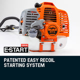 MTM 62cc Long Reach Pole Saw, 2-Stroke Petrol, 12' Tree Trimming Pruning Chainsaw Bar, 2 Extension Shafts