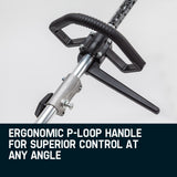 MTM 62cc Long Reach Pole Saw, 2-Stroke Petrol, 12' Tree Trimming Pruning Chainsaw Bar, 2 Extension Shafts
