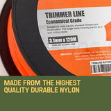 MTM 3.1mm x 120M Squared Tip Trimmer Line