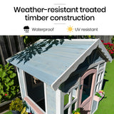 ROVO KIDS Cubby House, Outdoor Wooden DIY Timber Cottage Style Playhouse, for Children - Extra Image