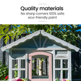 ROVO KIDS Cubby House, Outdoor Wooden DIY Timber Cottage Style Playhouse, for Children - Extra Image