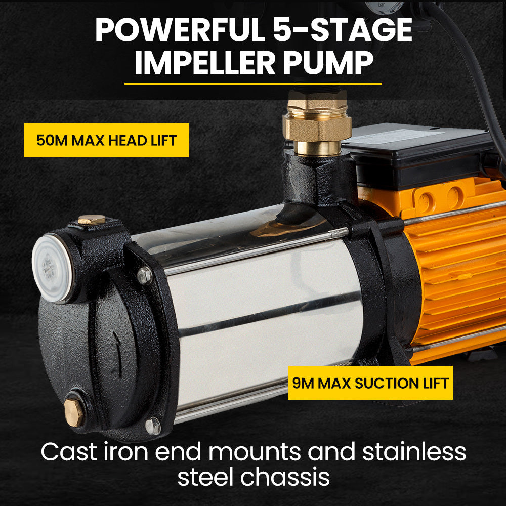 PROTEGE Multi Stage High Pressure Water Pump for Farm Garden Irrigation