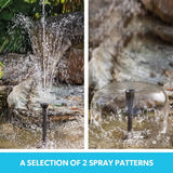 PROTEGE 10W Solar Powered Water Fountain Pump Pond Kit with Eco Filter Box - Top-Down View