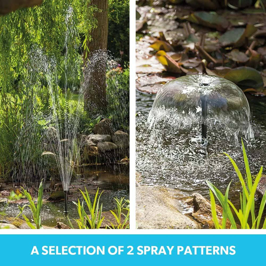PROTEGE 20W Solar Powered Water Fountain Pump Pond Kit with Eco Filter Box