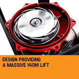 WARTON 8HP 1.5' 1' Petrol High Pressure Water Transfer Pump Fire Fighting Irrigation - Top-Down View