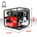 WARTON 8HP 3' Petrol Water Transfer Pump High Flow Irrigation