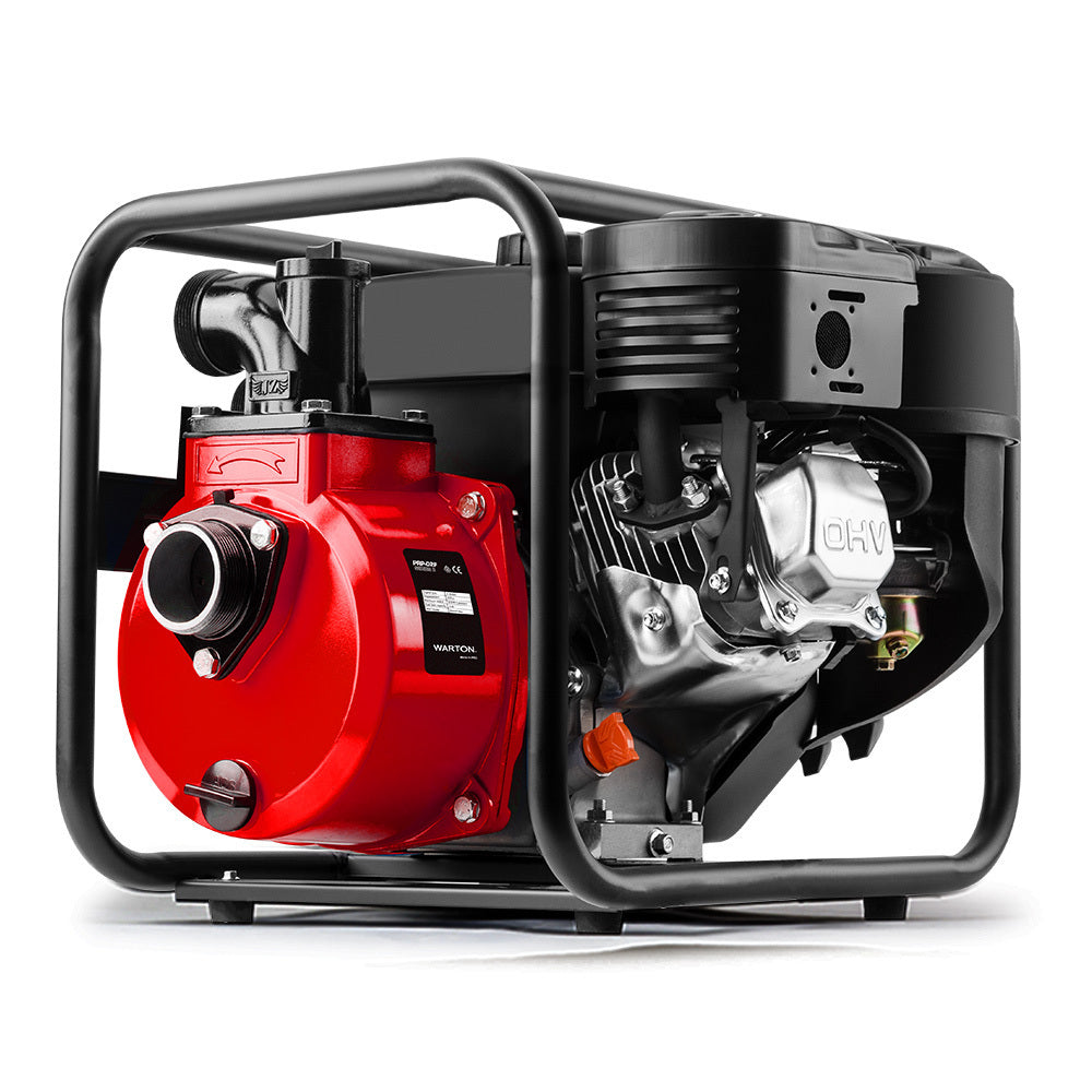 WARTON 2' 8HP Petrol High Flow Water Transfer Pump Irrigation Volume Inch