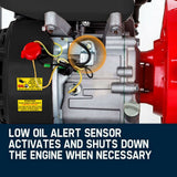 WARTON Petrol High Pressure Water Pump 8HP 4 Outlet for Irrigation and Fire Fighting - PRP-45P - 45-Degree Angle