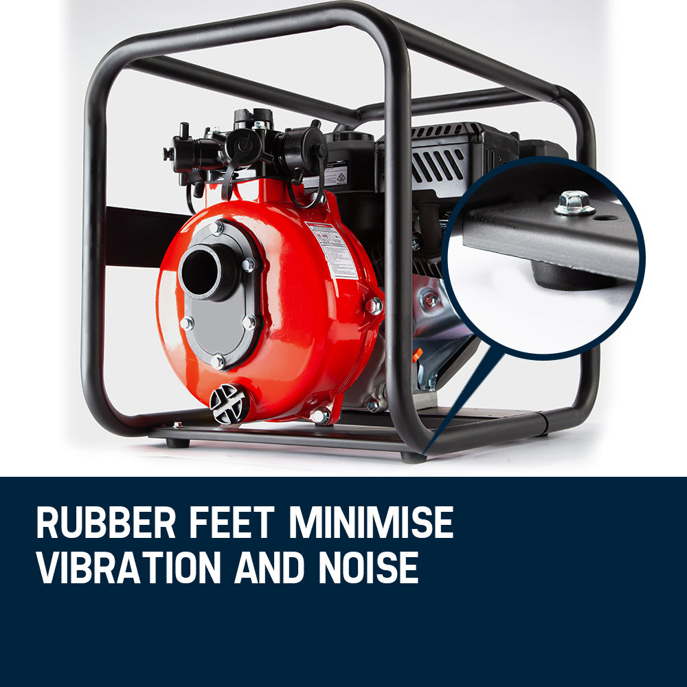 WARTON Petrol High Pressure Water Pump 8HP 4 Outlet for Irrigation and Fire Fighting - PRP-45P