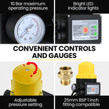 PROTEGE 2350W High Pressure Potable Water Jet Pump, with Auto Digital Controller, for Rainwater Tank, Grey Water, Irrigation - Low Angle