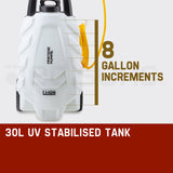 PROTEGE 30L Garden Weed Sprayer Multifunction Trolley Fertilizing Watering Farm - Front View