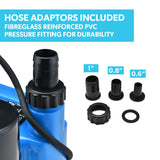 PROTEGE Tight Access Clean/Grey Water Submersible Sump Pump, Vertical Float Switch - Low Angle
