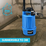 PROTEGE Tight Access Clean/Grey Water Submersible Sump Pump, Vertical Float Switch - 45-Degree Angle