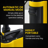 PROTEGE Tight Access Clean/Grey Water Submersible Sump Pump, Integrated Float Switch - Side View