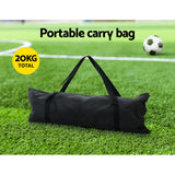 Everfit Soccer Net Baseball Pitching Football Goal Training Aid 9 Target Zone - 45-Degree Angle
