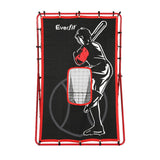 Everfit Baseball Net Rebound Pitching Kit Target Hitter 2 in 1 Training Aid - Side View