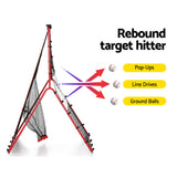 Everfit Baseball Net Rebound Pitching Kit Target Hitter 2 in 1 Training Aid - Top-Down View