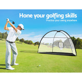 Everfit 3.5m Golf Practice Net with Driving Mat Training Aid Target Hitting - 45-Degree Angle