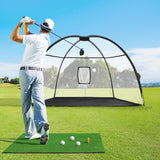 Everfit 3.5m Golf Practice Net with Driving Mat Training Aid Target Hitting - Low Angle