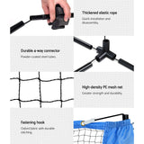 Everfit 3m Badminton Tennis Net Portable Volleyball Kit Adjustable Height - Rear View