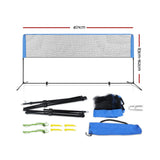 Everfit 4m Badminton Tennis Net Portable Volleyball Kit Adjustable Height - Front View