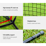 Everfit 7ft Baseball Net Pitching Kit with Stand Softball Training Aid Sports - Side View