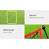 Everfit 7ft Baseball Net Pitching Kit with Stand Softball Training Aid Sports - Top-Down View