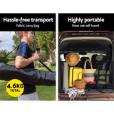 Everfit 1.8m Football Soccer Net Portable Goal Net Rebounder Sports Training - 45-Degree Angle