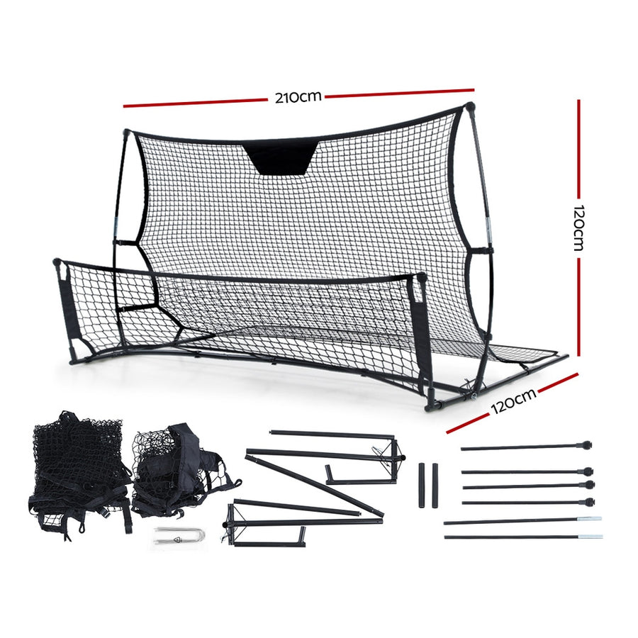 Everfit 2.1m Football Soccer Net Portable Goal Net Rebounder Sports Training, Portable