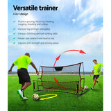 Everfit 2.1m Football Soccer Net Portable Goal Net Rebounder Sports Training - Side View