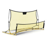 Everfit 2.1m Football Soccer Net Portable Goal Net Rebounder Sports Training Yellow - Side View