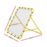 Everfit Baseball Soccer Net Rebounder Football Goal Net Sports Training Aid Yellow - Front View