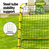 Everfit Baseball Soccer Net Rebounder Football Goal Net Sports Training Aid Yellow - Rear View