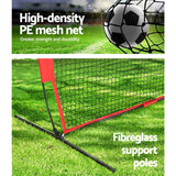Everfit 1.8m Football Soccer Net Portable Goal Net Training 3 Target Zone - Top-Down View