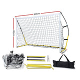 Everfit 3.6m Football Soccer Net Portable Goal Net Rebounder Sports Training - Front View