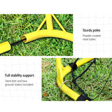 Everfit 2.4m Football Soccer Net Portable Goal Net Rebounder Sports Training - Top-Down View
