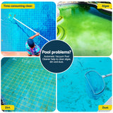 Aqua Buddy Vacuum Pool Cleaner Automatic Swimming Pool Floor Climb Wall Grey