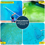 Aqua Buddy Vacuum Pool Cleaner Automatic Swimming Pool Floor Climb Wall Grey - Top-Down View