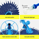 Aqua Buddy Pool Cleaner Automatic Vacuum Swimming Pool Floor Climb Wall 10M - Rear View