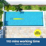 Aqua Buddy Robotic Pool Cleaner Automatic Floor Vacuum Robot Swimming Cordless - Top-Down View