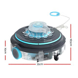 Aqua Buddy Robotic Pool Cleaner Automatic Vacuum Robot Swimming Cordless - Front View