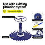 Aqua Buddy Pool Cleaner Automatic Vacuum Floor Climb Suction Swimming Hose 10M - 45-Degree Angle