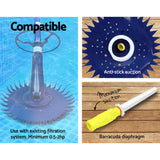 Aquabuddy Pool Cleaner Automatic Swimming Floor Climb Wall Vacuum 10M Hose - Top-Down View