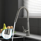 Welba Kitchen Mixer Tap Pull Out Faucet 2-Mode Swivel Grey