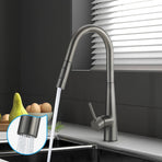 Welba Kitchen Mixer Tap Pull Out Faucet 2-Mode Swivel Grey, image 6