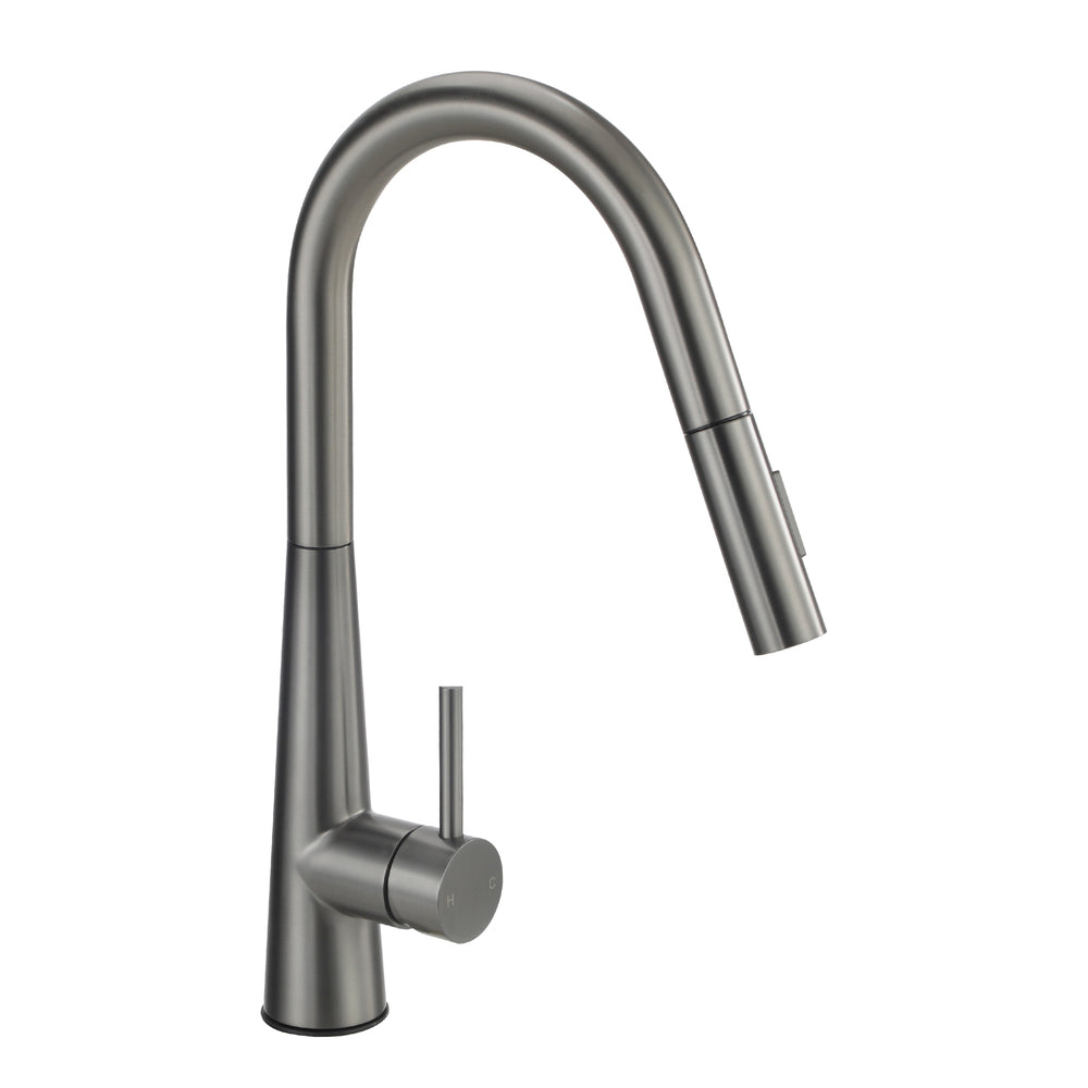 Welba Kitchen Mixer Tap Pull Out Faucet 2-Mode Swivel Grey