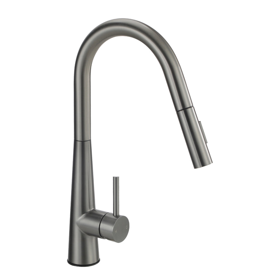 Welba Kitchen Mixer Tap Pull Out Faucet 2-Mode Swivel Grey