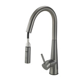 Welba Kitchen Mixer Tap Pull Out Faucet 2-Mode Swivel Grey
